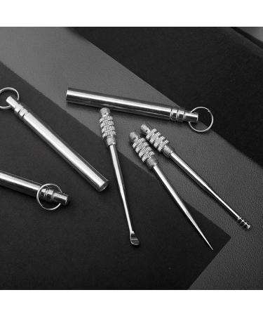 3pcs Healifty Stainless Steel Ear Cleaning Spoon & Toothpick Set | Ear Wax Removal & Home Tools - Buy Online on GoSupps.com