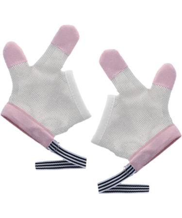 Kisangel 5 Pairs Infant Anti-Scratch Thumb Mesh Mittens - Breathable No Eating Gloves for Baby - 12.5X7CMx5pcs - Buy Online on GoSupps.com