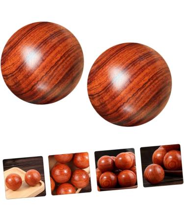 Clispeed 4-Piece Solid Wood Spiky Massage Balls - Foot & Hand Gymnasium Massage Meditation & Relaxation - Buy Online on GoSupps.com