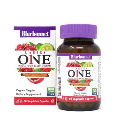 Bluebonnet Nutrition Ladies' ONE Whole Food-Based Multiple 60 Vegetables Capsules