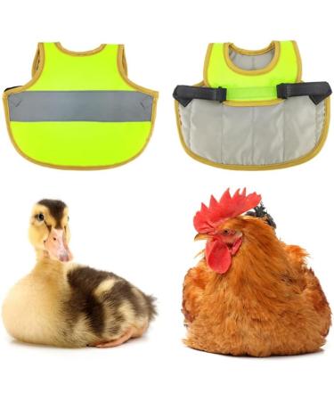 Reflective Chicken Hen Saddle Apron | Adjustable Strap | Protects Poultry Ducks Geese | Green - Buy Online on GoSupps.com