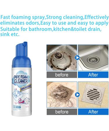 Foam Drain Cleaner Shower Drain Cleaner Kitchen Sink Cleaner Powerful Sink and Drain Cleaner Foam For Kitchen Drain Sinks Tubs (1Pcs) - Buy Online on GoSupps.com