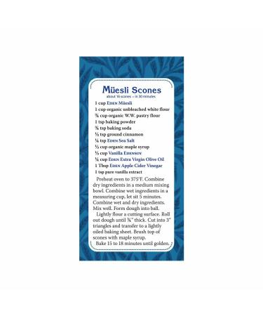 Eden Organic Muesli Cereal with Oat, Rye, Wheat, Spelt Flakes, Raisins, Cranberries, Blueberries, Pumpkin Seeds - 17.6 oz - No Added Sugars - Buy Online on GoSupps.com