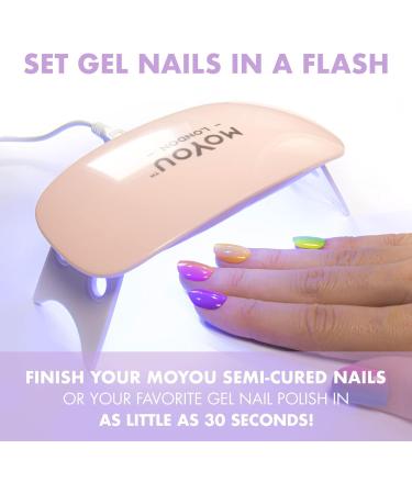 MoYou London 6W LED & UV Light for Gel Nails | Compact & Portable Nail Lamp with USB - Turquoise - Buy Online on GoSupps.com