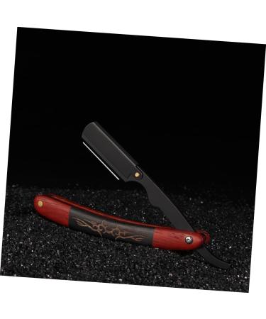 Frcolor Foldable Razor & Hairdressing Blade Set - Travel-Friendly Ebony Stainless Steel Eyebrow Care Scissors - Buy Online on GoSupps.com