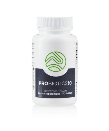 NutriClean Probiotics-10 Probiotic Supplement 10 Strains 10 Billion CFU for Gut Immune & Digestive Support Vegan Gluten-Free 30 Servings
