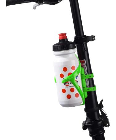 ZONKIE Green Bicycle Bottle Cage - Plastic Bike Holder with Mounting Base - Buy Online on GoSupps.com