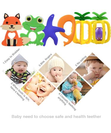Veslen Baby Teether - Cute Fruits Teether for Boys and Girls | BPA-Free | 3-36 Months | Pineapple Teething Toy - Buy Online on GoSupps.com