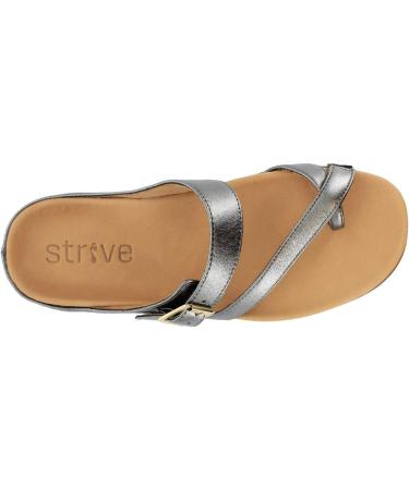 Strive Nusa Women's Comfort Sandals | Arch Supportive Anthracite 6.5-7 - Buy Online on GoSupps.com