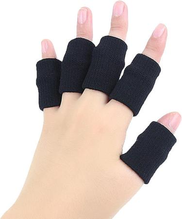 Magideal 10-Piece Finger Protection Sleeve Set - Comfortable Sports Support for Volleyball Cycling Baseball | Beige Finger Sleeves for Ankle & Exercise - Buy Online on GoSupps.com