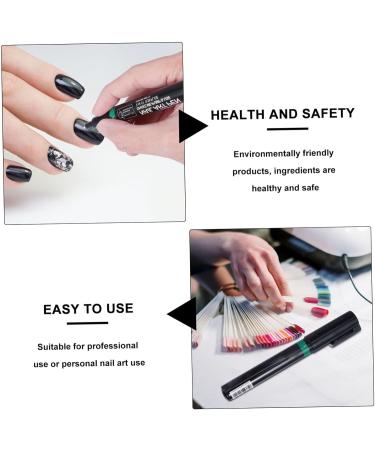 Ipetboom 1pc Diy Nail Polish Pen Manicure Drawing Pen Nail Art Diy Tool Manicure Painting Pen Nail Implements Nail Tool T Tool Nail Gel Polish Unique Manicure Pen 3d Plastic Drawing Tool 12X1.2cm Green - Buy Online on GoSupps.com