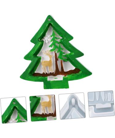 ABOOFAN 2pcs Christmas Tree Mold Resin Molds Silicone Mold Soap Molds Resin Soap DIY Mold Pendant Elk - Buy Online on GoSupps.com