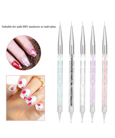 Sonew 5-Piece Nail Art Dotting Tools Kit | Crystal Dot Painting & Manicure Pens for DIY Nail Art - Buy Online on GoSupps.com