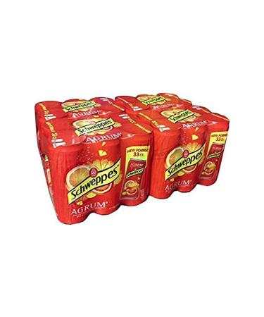 Schweppes Agrum Zero 33cl Slim (Pack of 24)