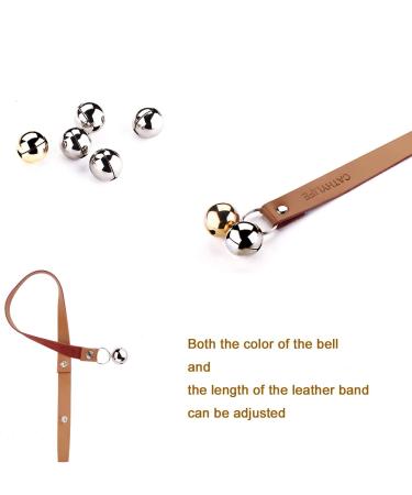 CATHYLIFE Dog Doorbells | Puppy Potty Training Bells | Premium Quality Adjustable Brown Leather | 10 Bells - Buy Online on GoSupps.com