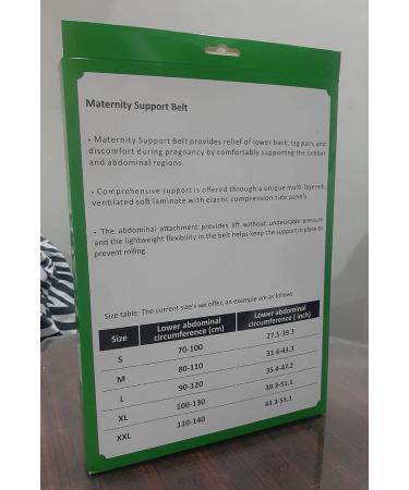 Jamila Maternity Belt | Pregnancy Support Lumbar Back Waist Band | Belly Bump Brace for Pain Relief | Black L - Buy Online on GoSupps.com