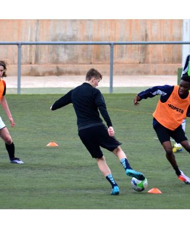 25 Pcs Pro Disc Cones with Carry Bag - Agility Training Cones for Soccer, Football, Basketball & More (5 Colors) - Buy Online on GoSupps.com