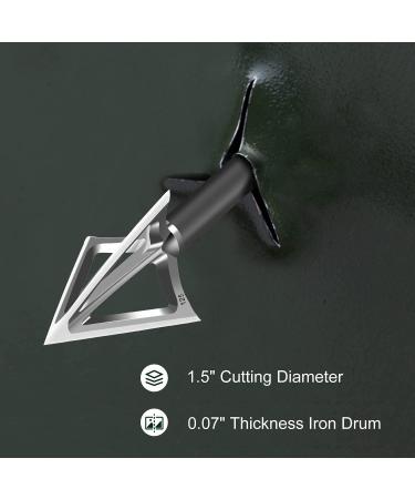 Aimdor Hunting Broadheads 100/125 Grain Stainless Steel 12pcs for Crossbow & Compound Bow - Buy Online on GoSupps.com