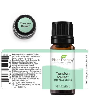 Plant Therapy Tension Relief Essential Oil Blend 10 mL - 100% Pure & Therapeutic Grade - 0.34 Fl Oz (Pack of 1) - Buy Online on GoSupps.com