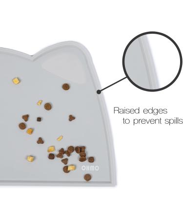Buy Ohmo Bowl Pad for Small Dogs & Cats - Non-Slip Silicone Feed Mat Waterproof 52x30cm - Perfect Cat Bowl Base in Ash - Buy Online on GoSupps.com