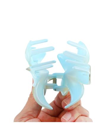 VOCOSTE 4Pcs Flower Claw Clips Hair Accessories for Girls - Pink Purple Blue Yellow - Buy Online on GoSupps.com