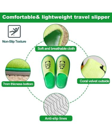 EQLEF Kinder Hausschuhe - Coral Hotel Slippers for Kids (6-10 Years) | Anti-Slip Thick Sole House Slippers for Girls - Perfect for Home & Travel - Buy Online on GoSupps.com