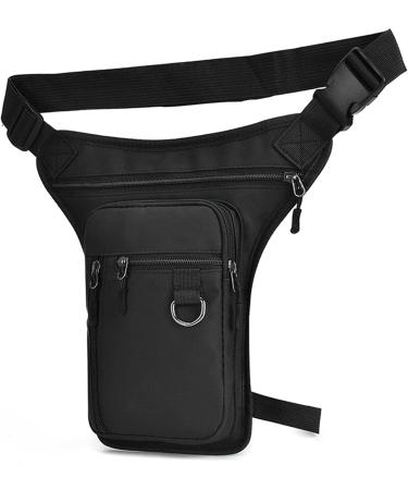 Buy Multi-Purpose Black Leg Bag Pocket for Men & Women | Drop Leg Belt Pockets for Outdoor & Motorcycle Trips - Buy Online on GoSupps.com