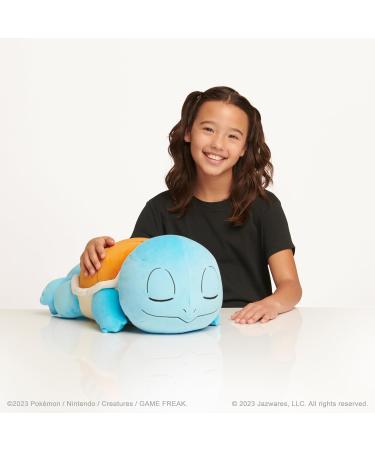 Pok mon PKW0220 45 cm Schiggy 18-inch Sleeping Squirtle Plush - Cuddly Pok mon Fan Favorite - Ideal for Travel and Playtime - Buy Online on GoSupps.com