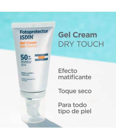 Fotoprotector ISDIN SPF-50 + TOUCH DRY GEL-CREAM 50 ML - Buy Online on GoSupps.com