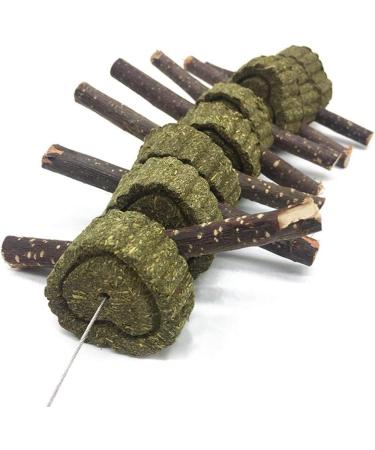 Camiter 15Pcs Rabbit Toys - Natural Timothy Grass Chew Toys for Small Animals | Dental Care Wooden Chain | International Shipping Available - Buy Online on GoSupps.com