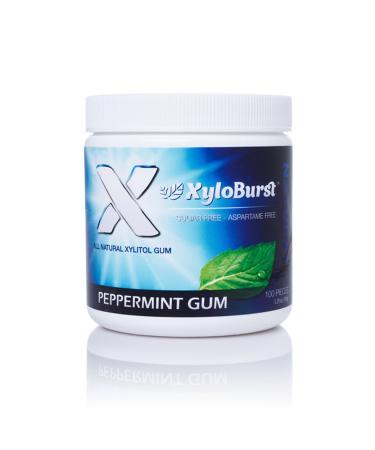 Xyloburst Xylitol Chewing Gum Peppermint 5.29 oz (150 g) 100 Pieces