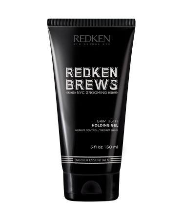 Redken Brews Holding Gel For Men  Medium Hold  Medium Shine  Flake-Free  Hair Gel 5 Fl Oz (Pack of 1)