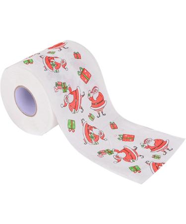 Christmas Toilet Paper Roll | Funny Christmas Novelty Design Toilet Paper - Christmas Home Decor Decorative Bathroom Scarves Party Supplies Generic Christmas Gift Box - Buy Online on GoSupps.com