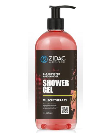 Zidac Men MUSCLE THERAPY Black Pepper & Ginger Shower Gel 500ml