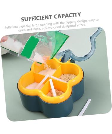 Alipis 1 Set Four-Grid Seasoning Bottle Seasoning Storage Can Pots Compartment Condiment Container Split - Buy Online on GoSupps.com