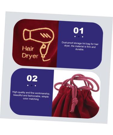 Healeved 12 Pcs Storage Bag Drawstring Jewelry Pouches Blow Dryer Bag Hair Dryer Carrier Bags Fabric - Buy Online on GoSupps.com