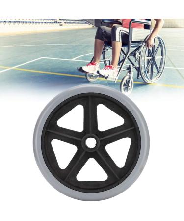 8 Inches Replacement Wheel for Electric Wheelchairs Wheelchair Wheels Wear-Resistant Wheelchair Replacement Parts Walker Accessory 6 Inches / 8 Inches 1 Pack