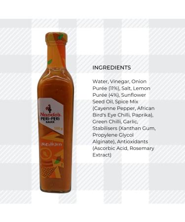 AETN Creations Nando's 2x500g Peri-Peri Medium Spice Flavourful Sauce for Marinating Add a Spicy and Tangy Twist to your Dishes with AETN Fridge Magnet - Buy Online on GoSupps.com