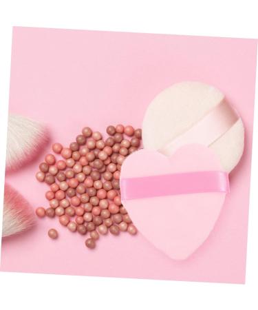 FRCOLOR 50pcs Heart Shaped Makeup Puffs - Double-Sided Powder Applicators for Setting & Contouring | Perfect for Foundation & Face Makeup | Pink - Buy Online on GoSupps.com