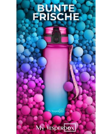 Buy My Vesperbox Minny Leak-Proof Children s Water Bottle - 350ml 500ml 750ml - BPA Free Tritan with Straw/Sieve - Perfect for Kindergarten & School - Purple/Blue - Buy Online on GoSupps.com