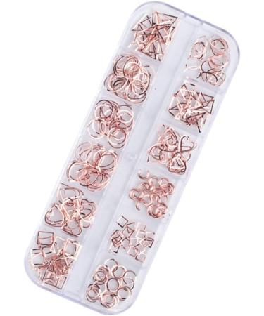 2 Boxes nail tools nail accessories manicure tools nail art decoration nail decorations for nail art rose gold decorations nail art ornaments manicure decoration boxed 3d rivet - Buy Online on GoSupps.com