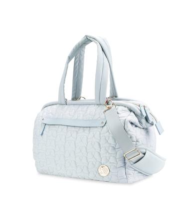 SONARIN Multi-Pockets Baby Nappy Changing Tote Bag Stylish Large Capacity Multifunctional Baby Changing Bag Satchel Messenger Bag Travel Diaper Bag with Single Shoulder Strap(Blue)