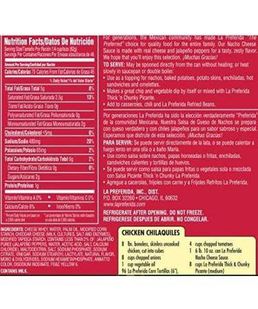La Preferida Nacho Cheese Sauce 6.6 lbs - Authentic Cheese Sauce, Family Size - 6.6 Pound Pack - Buy Online on GoSupps.com