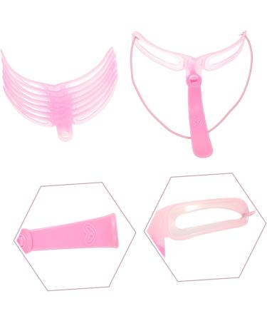 Angoily Eyebrow Tools 6 Sets Eyebrow Aid Specialty Tools Pro Tools Plastic Eyebrow Stencil Four Generations Shaper Modify 12X11X8CMx2pcs Pinkx2pcs - Buy Online on GoSupps.com