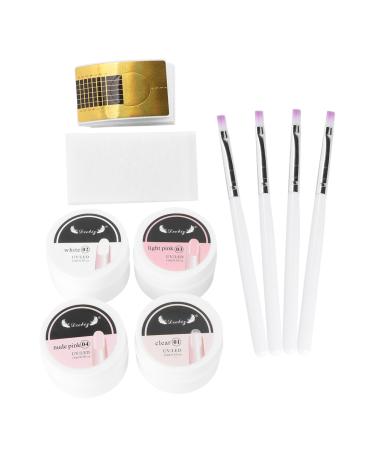 minkissy 1 Set Manicure Extension Set Kit De Manicura Finger Extension Tape Fixed Armour Cards Manicure Accessory Manicure Tool Manicure Brush Nail Suite Abs 59x35cm Assorted Color