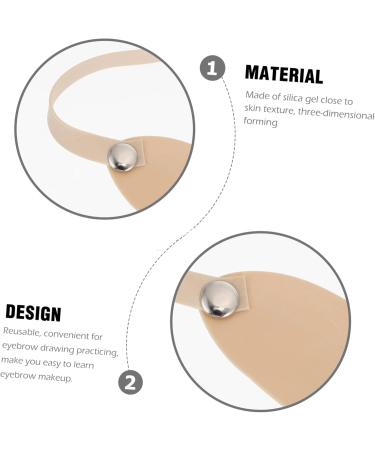 Housoutil 10pcs Eyebrow Practice Skin Faux Skin for Eyebrow Supplies Beginner Practice Skin Supply Blank 22X3X0.2CM As Shown - Buy Online on GoSupps.com