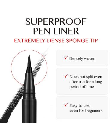 CLIO Waterproof Pen Liquid Eye Liner - Cacao Brown | Long Lasting, Smudge-Resistant, High-Intensity Color - 1 Count - Buy Online on GoSupps.com