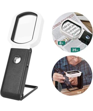 Lightweight Magnifying Glass 85X55Mm Square Optical Lens 9 Led Lights Handheld Magnifying Glass for Reading Reading Appraising Antiques Lofty Ambition - Buy Online on GoSupps.com