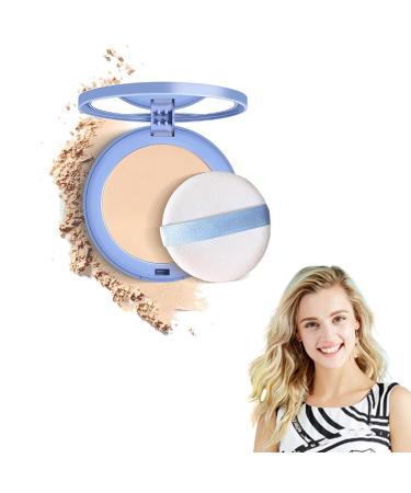 2024 Newest Matte Perfection Pressed Powder GAGK Pressed Powder Oil Control Face Pressed Powder GAGK Face Powder Setting Powder Makeup Waterproof Long Lasting Finishing Powder (02 NATURAL BEIGE 1) 02 Natural Beige 1