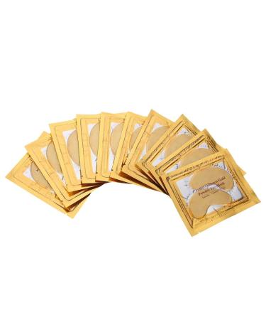 Sonew Gold Eye Mask - Dark Circle & Eye Bag Removal | Anti-aging Collagen Patches for Puffy Eyes - 10Pcs - Buy Online on GoSupps.com
